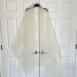 Chic Sheer Soft Tulle Cream Lightweight Wrap Perfect For Wedding Or Prom